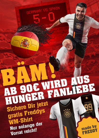 ab 90 Euro wird aus Hunger Fanliebe